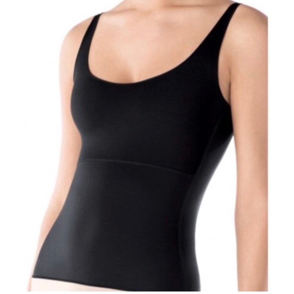 Spanx Hide & Sleek Cami Shaping Tank Slimming Cool Top Black NWT Size 1X